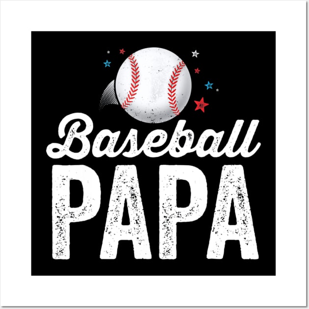 Baseball Papa Dad Father Grandpa Men Wall Art by Vigo